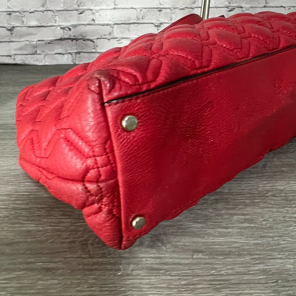 Kate Spade Astor Court Elena Red Quilted Leather Tote #WKRU1482 - Picture 3 of 7
